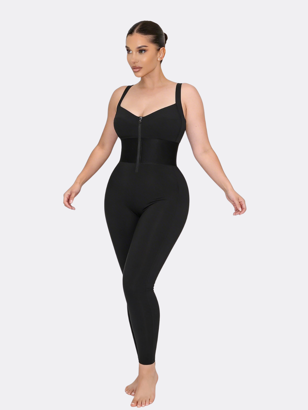 Motion 33 Waistband Shaping Jumpsuit women's sculpting activewear black