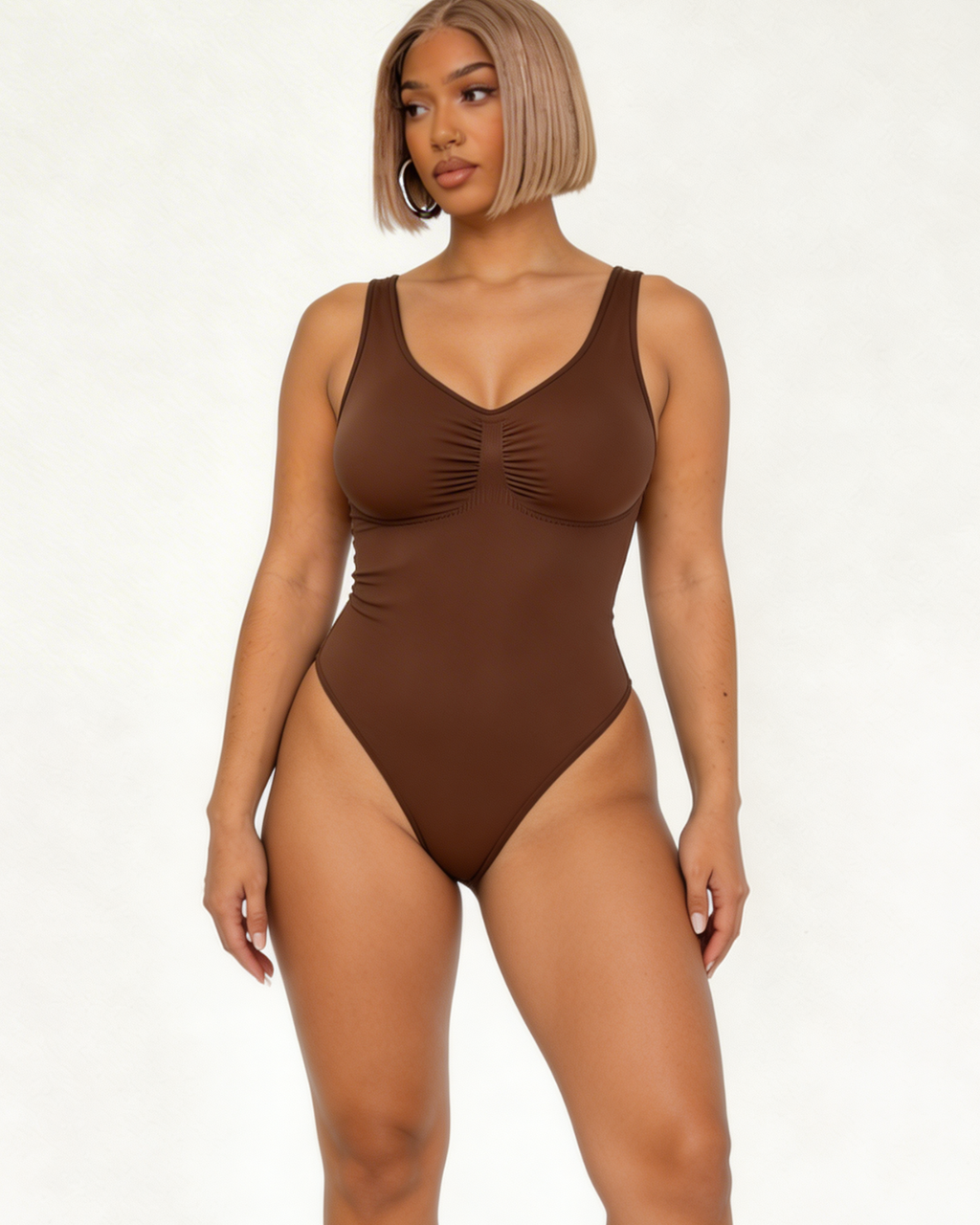 Motion 33 Tummy Control Sculpting Bodysuit seamless women's shapewear black