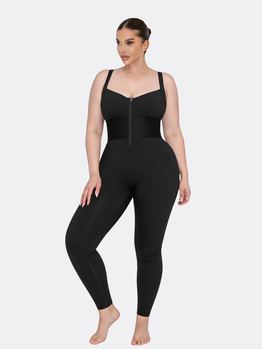 Motion 33 Waistband Shaping Jumpsuit women's sculpting activewear black