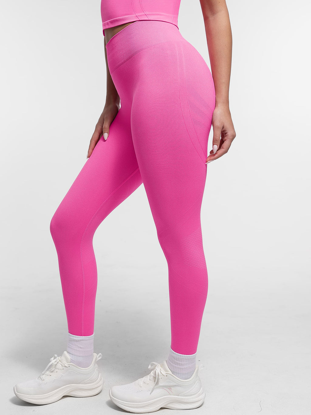 Motion 33 High-Waist Double Waistband Yoga Leggings seamless activewear women