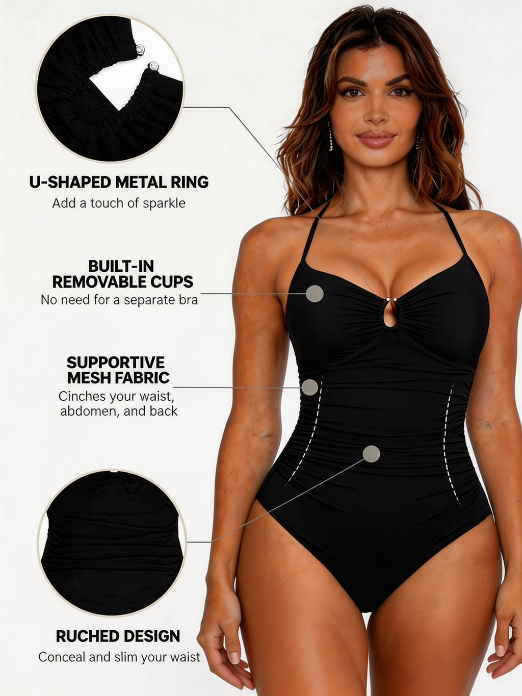 Motion 33 Sculpting Shaping Swimsuit tummy control women's swimwear one-piece