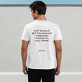 Not Famous But Someone's Therapist Knows My Name tee, white, model back